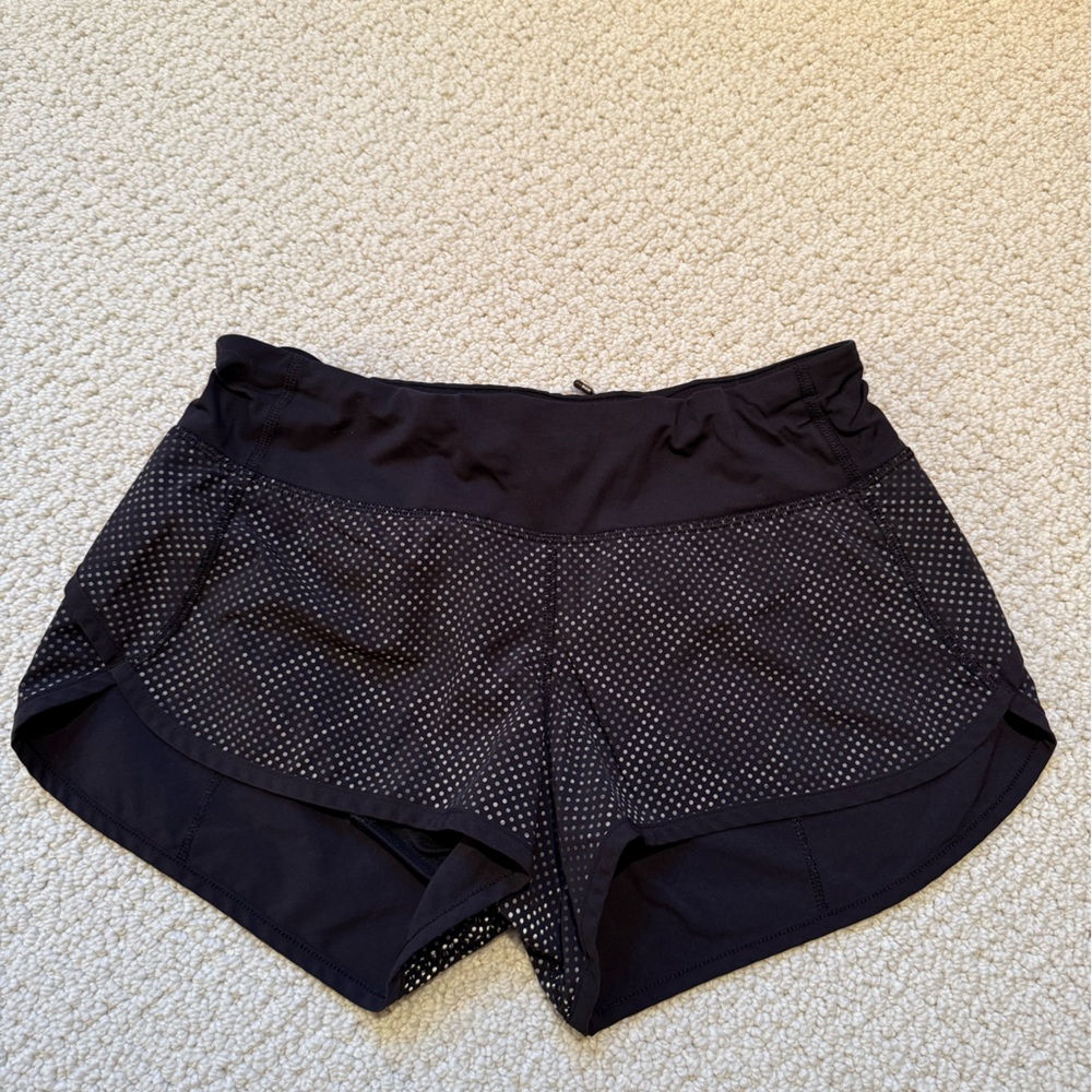 lululemon athletica Black and White Athletic Shorts